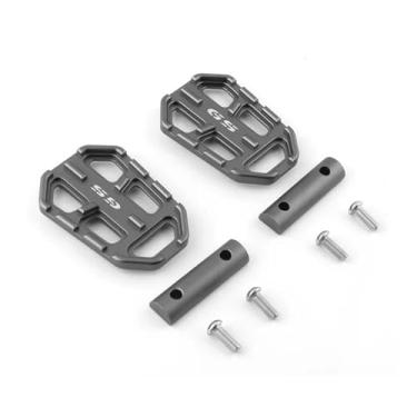 Imagem de Anti-derrapante Extensão do apoio para os pés, pedais maiores para R1200GS R 1200 GS 2013-2015 2016 2017 2018(Titanium gs)