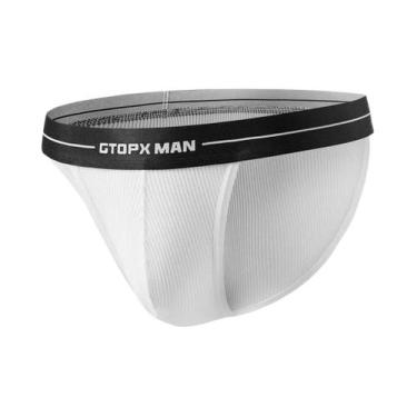 Imagem de Cuecas Masculinas De Baixa Cintura Com Pouch Em Malha Transparente, Re