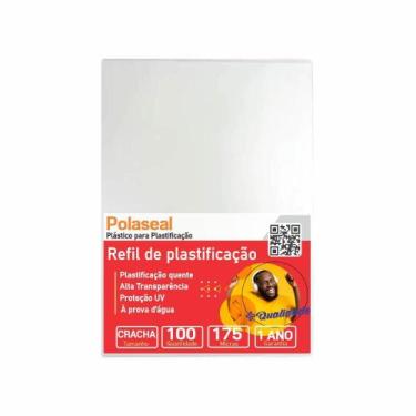 Imagem de Polaseal Plástico Para Plastificação Crachá 0,07mm 100un - Cassmar