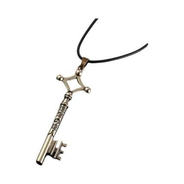 Imagem de Colar Com Pingente De Eren De Attack on Titan (Shingeki No Kyojin) Par