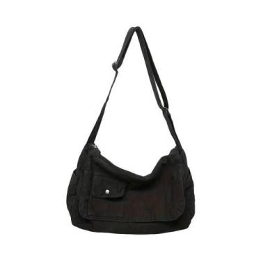 Imagem de Bolsa Mensageiro Casual De Lona De Grande Capacidade Ajustável Para Ho