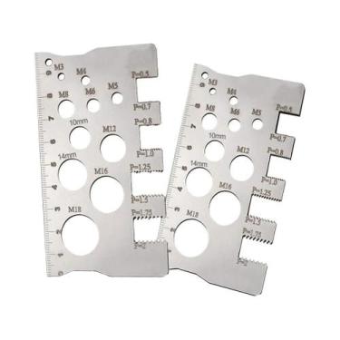Imagem de Régua Medidora De Passo De Rosca Em Aço Inoxidável De Alta Precisão Pa