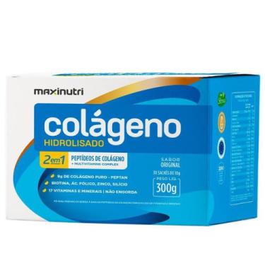 Imagem de Colágeno Hidrolisado 2em1 Sachê - Original 30x10g Maxinutri