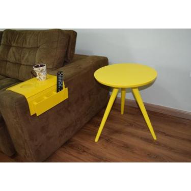 Imagem de PRATO GIRATÓRIO sem vidro - LC Marques, AMARELO, 60 CM X 60 CM