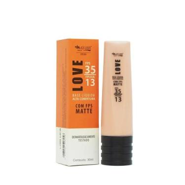 Imagem de Base Líquida Matte Alta Cobertura Max Love FPS 35  30ml (Cores 50 a 55
