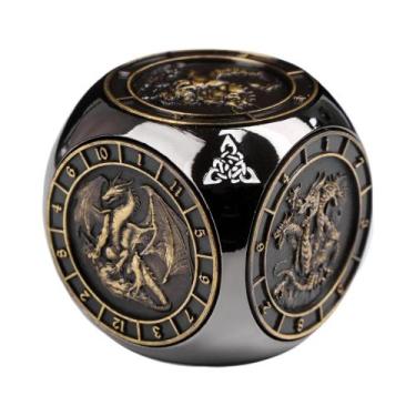 Imagem de Dado Giratório De Metal 7 Em 1 Para Dungeons And Dragons DND Spinner D