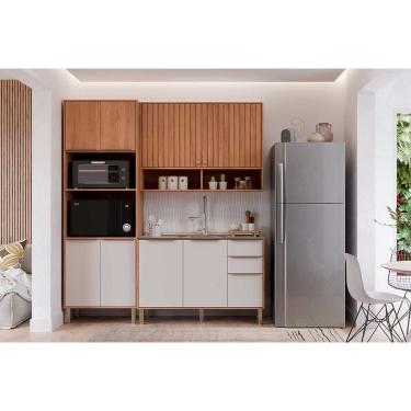 Imagem de Cozinha Modulada MGM Divina MGM 3 Peças C3P61 Cinamomo/Off