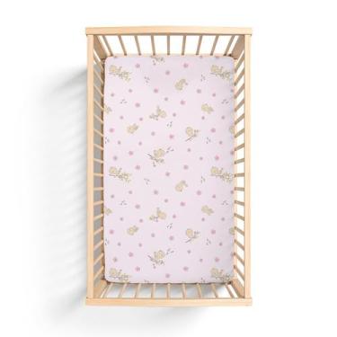 Imagem de Lençol para Berço Convencional 60cm x1,30m x 10cm Bercinho, Passarinha