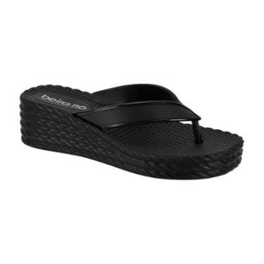 Imagem de Chinelo Salto Anabela Tira Larga Slim Feminino Beira Rio Marrom 40-Feminino