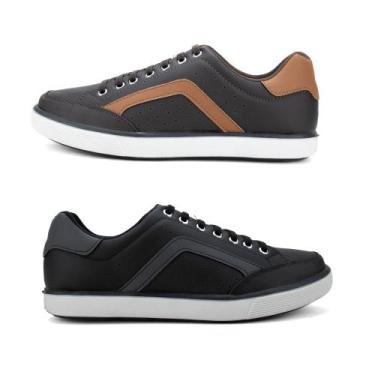 Imagem de Kit 2 Sapatenis Casual Masculino Com Fechamento em Elástico - Star Fox