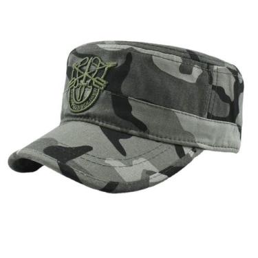 Imagem de Boné de beisebol de algodão camuflado, chapéu de estilo militar - Yiwe