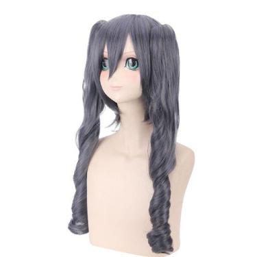 Imagem de Peruca de cosplay preta Butlers Ciels Phantomhives Smiles 80cm - yiwei