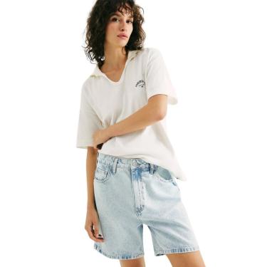 Imagem de Bermuda Hering Jeans Feminina Cintura Média-Feminino