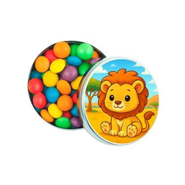 Imagem de Latinha Lembrancinha Personalizada Leão Baby