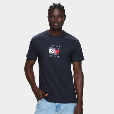 Imagem de Camiseta Tommy Hilfige Linear Flag Graphic Masculina-Masculino