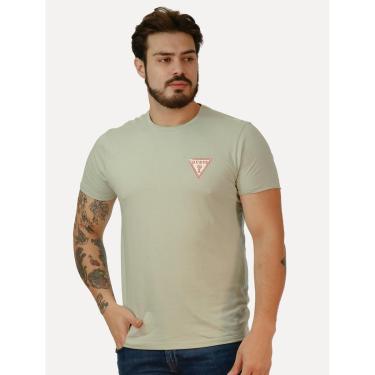 Imagem de Camiseta Guess Masculina Los Angeles Tropical Verde Claro-Masculino