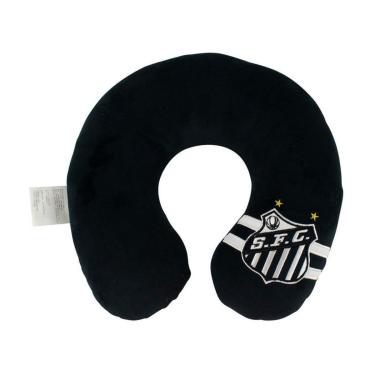 Imagem de Pescoceira Escudo Time 28x29cm - Santos-Unissex