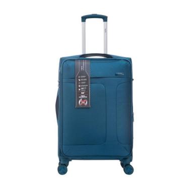 Imagem de Mala Bordo Viagem Ultralight Zíper Expansível Rodas Duplas Antifurto -