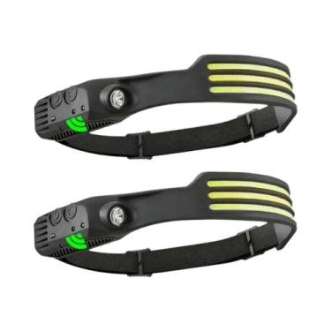 Imagem de Lanterna De Cabeça LED COB Recarregável Com Sensor E Bateria Integrada