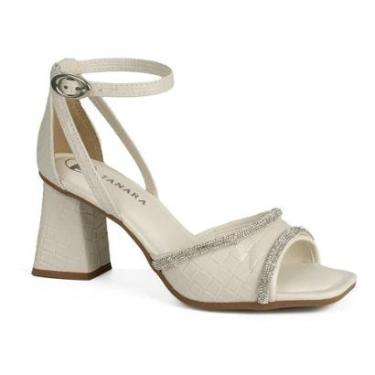 Imagem de Sandália Tanara de Salto Bloco Feminina T9353-Feminino