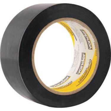 Imagem de Fita Adesiva Para Demarcação, 48 mm x 30 m Preta Vonder Preta OstenVon