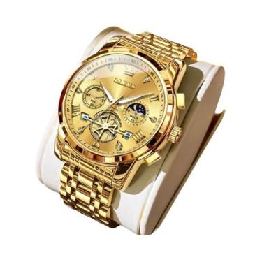 Imagem de Relógio De Quartzo Masculino Luxuoso E À Prova d'Água OLEVS, Multifunc