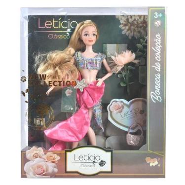 Imagem de Boneca Leticia Classica - Boneca de Colecao - Laco Rosa HONGYAO - CIAT