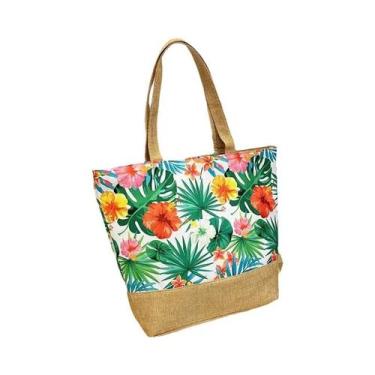 Imagem de Bolsa Feminina Com Estampa Floral De Grande Capacidade, Bolsa Casual P
