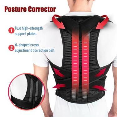 Imagem de Espaldeira De Suporte Postural Com Placas De Alta Resistência E Tecido