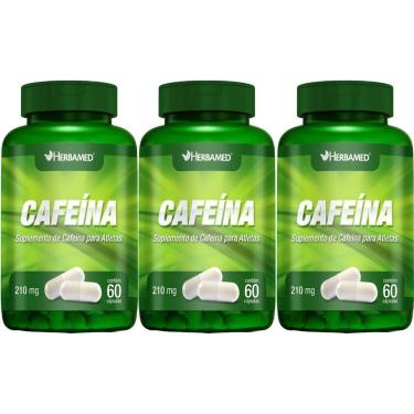 Imagem de Kit 3X Cafeina 210mg 60 Cápsulas - Herbamed-Masculino