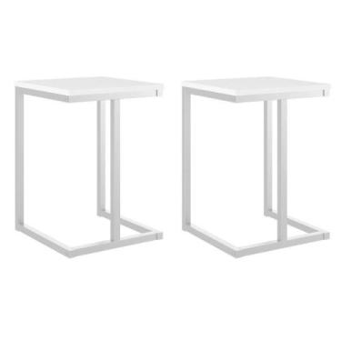 Imagem de Kit 2 Banquetas Cozinha Balcão 1440 Carraro Branco - MÓVEIS CARRARO