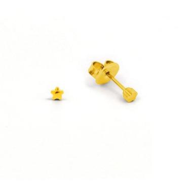 Imagem de BRINCO STUDEX SYSTEM 75 ADULTO ESTRELA 3MM DOURADO linha 3