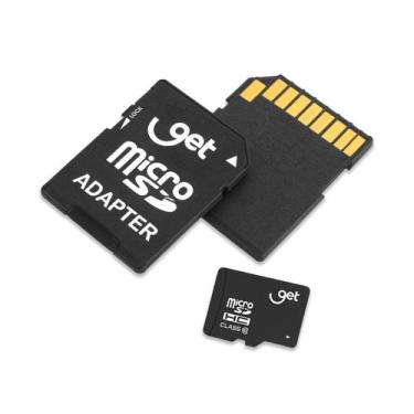 Imagem de Cartão de Memória GET MicroSD 16GB com Adaptador SD