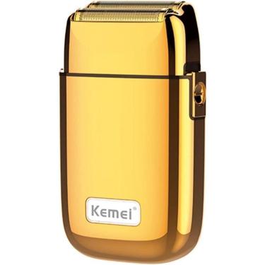 Imagem de Maquina De Barbear Recarregável Metal Kemei Km Tx1 Silver