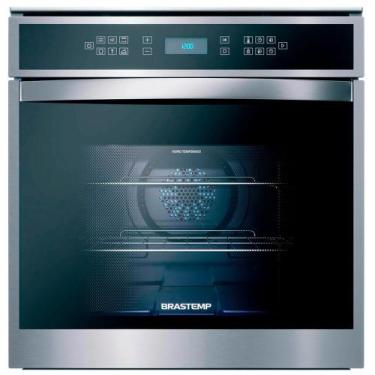 Imagem de Forno de Embutir Elétrico Brastemp 84 Litros Inox com Convecção e Term