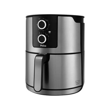 Imagem de Fritadeira Air Fryer Philco 6L Antiaderente Grande Inox 1800W Potente 