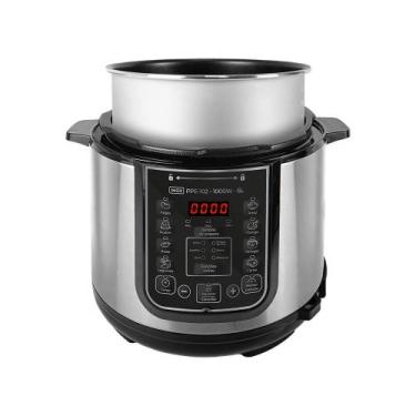 Imagem de Panela Elétrica de Pressão Kian Ppe-102 1000w 6 Litros Cinza - 127v, C
