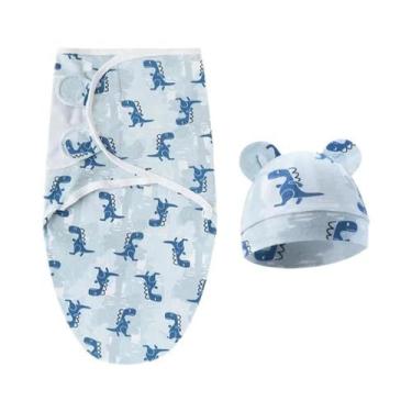 Imagem de Conjunto De Saco De Dormir Ajustável Em Algodão Muslin Para Bebês, Rou