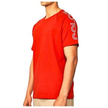 Imagem de Camiseta Masculina Colcci Slim Com Logo, Vermelho sparkly, M