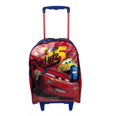 Imagem de Mochila Com Rodinhas Infantil Cars Relâmpago Mcqueen Xeryus