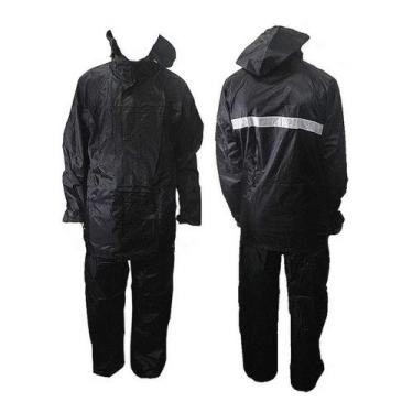 Imagem de Capa de Chuva Para Motoqueiro Preta - Tamanho: Unico - import