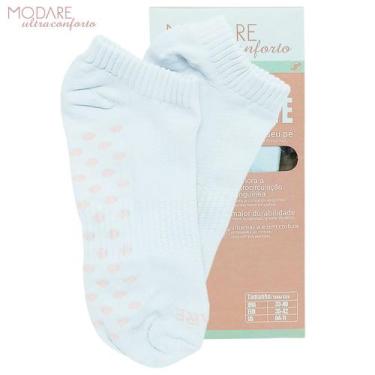 Imagem de Meia Invisível Modare Feminina Tecnologia Emana Ultra macia, Branco, 3