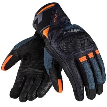 Imagem de Luva LS2 Air Raptor, Azul, Laranja, G