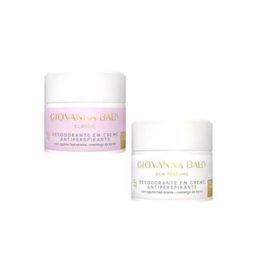 Imagem de Giovanna Baby Kit 2 Desodorantes em Creme Classic + Sem Perfume 55g