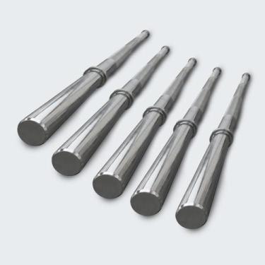Imagem de Kit 5 Barras Retas Maciças Cromadas 1,80m para Musculação - D1Fitness
