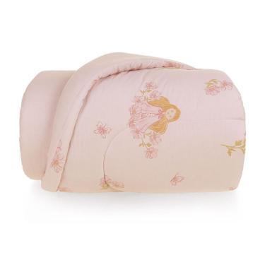 Imagem de Edredom Casal Infantil Amora 220x250cm 100% Algodão Percal 200 Fios Rosa Karsten