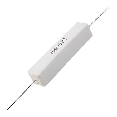 Imagem de Resistor Constanta Fio 20W 15R Axial 5% Porcelana Branca com 10 Unidades Grupo MXT