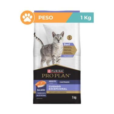Imagem de Ração Pro Plan Salmão Gatos Castrados 1kg Purina