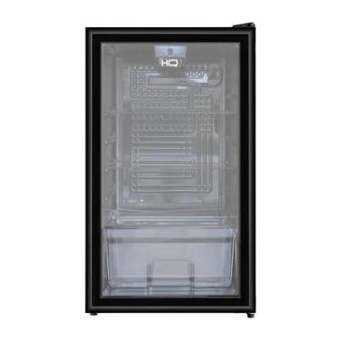 Imagem de Frigobar Expositor Vertical Hq Vidro Duplo 95 Litros Preto Hq-95fbpv 220v