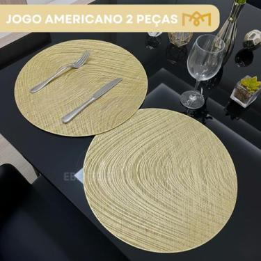 Imagem de Kit 2 Peças Jogo Americano Para Mesa Posta Impermeável Luxo Premium - 